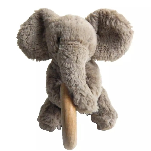 Jellycat Smudge Elephant Plush Rattle - Picture 1 of 4